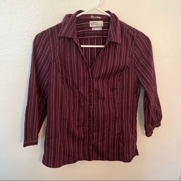 Old Navy Perfect Fit Stretch Button Down Shirt - Picture 2 of 11